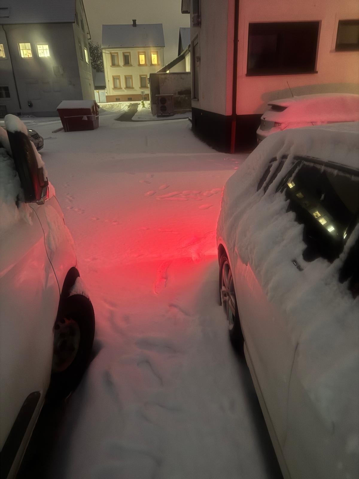 Das Auto vor unserem Fenster